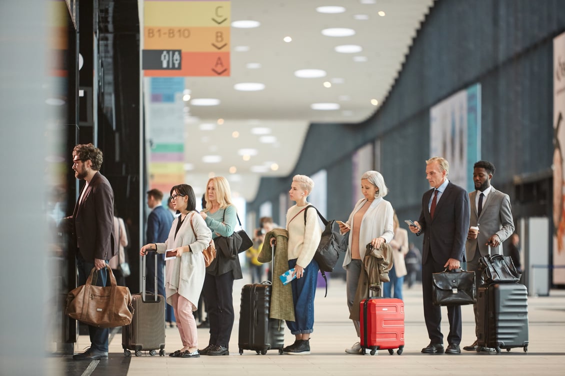 Queue At Airport Customs